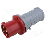 Conector alimentare AC, IEC 60309, IP44, 63A, 415V AC, 4 pini, AMPHENOL - 2CMA166752R1000