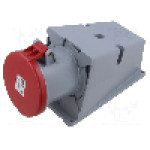 Conector alimentare AC, IEC 60309, IP44, 63A, 415V AC, 4 pini, AMPHENOL - 2CMA167498R1000