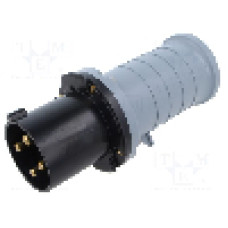 Conector alimentare AC, IEC 60309, IP44, 63A, {{Tensiune nominala}}, 4 pini, AMPHENOL - 2CMA166750R1000