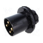 Conector alimentare AC, IEC 60309, IP44, 63A, {{Tensiune nominala}}, 4 pini, AMPHENOL - 2CMA167220R1000