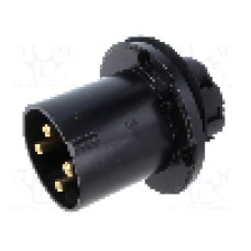 Conector alimentare AC, IEC 60309, IP44, 63A, {{Tensiune nominala}}, 4 pini, AMPHENOL - 2CMA167220R1000