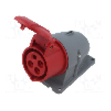 Conector alimentare AC, IEC 60309, IP44, {{Curent nominal}}, 460V, 4 pini, AMPHENOL - 2CMA193110R1000