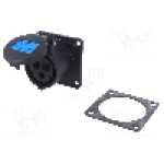 Conector alimentare AC, IEC 60309, IP54, 16A, 230V AC, 3 pini, PCE - 313-6X