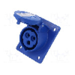 Conector alimentare AC, IEC 60309, IP54, 16A, 230V AC, 3 pini, PCE - 413-6
