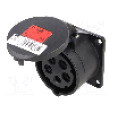 Conector alimentare AC, IEC 60309, IP54, 16A, 400V AC, 5 pini, PCE - 315-6X