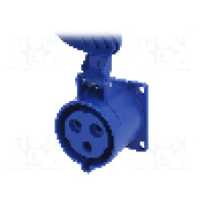Conector alimentare AC, IEC 60309, IP54, 32A, 230V AC, 3 pini, PCE - 323-6
