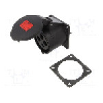 Conector alimentare AC, IEC 60309, IP54, 32A, 400V AC, 4 pini, PCE - 324-6X