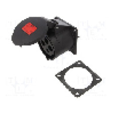 Conector alimentare AC, IEC 60309, IP54, 32A, 400V AC, 4 pini, PCE - 324-6X