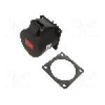Conector alimentare AC, IEC 60309, IP54, 32A, 400V AC, 5 pini, PCE - 325-6X