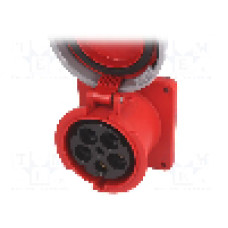 Conector alimentare AC, IEC 60309, IP66, IP67, 0,125kA, 400V AC, 5 pini, PCE - 345-6