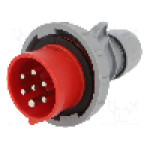 Conector alimentare AC, IEC 60309, IP66, IP67, 16A, 400V AC, 7 pini, PCE - 0172-6V