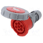 Conector alimentare AC, IEC 60309, IP66, IP67, 32A, 400V AC, 7 pini, PCE - 2272-6V