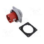 Conector alimentare AC, IEC 60309, IP67, 0,125kA, 0,4kV, 5 pini, TAIZHOU BAOLUDA ELECTRIC - QX-1983