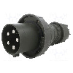 Conector alimentare AC, IEC 60309, IP67, 0,125kA, 400V AC, 5 pini, PCE - 045-6.U
