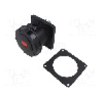 Conector alimentare AC, IEC 60309, IP67, 0,125kA, 400V AC, 5 pini, PCE - 345-6XS