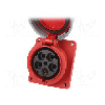 Conector alimentare AC, IEC 60309, IP67, 0,125kA, 400V AC, 5 pini, PCE - 445-6