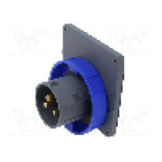 Conector alimentare AC, IEC 60309, IP67, 16A, 0,25kV, 250V AC, 3 pini, AMPHENOL - 2CMA101259R1000
