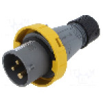 Conector alimentare AC, IEC 60309, IP67, 16A, 130V, 3 pini, AMPHENOL - 2CMA101071R1000