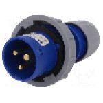 Conector alimentare AC, IEC 60309, IP67, 16A, 230V AC, 3 pini, PCE - 0132-6