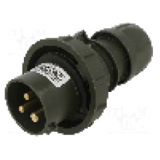 Conector alimentare AC, IEC 60309, IP67, 16A, 230V AC, 3 pini, PCE - 0132-6.U