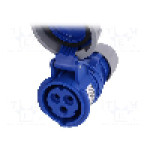 Conector alimentare AC, IEC 60309, IP67, 16A, 230V AC, 3 pini, PCE - 2132-6
