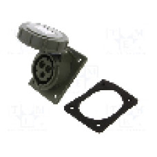 Conector alimentare AC, IEC 60309, IP67, 16A, 230V AC, 3 pini, PCE - 4132-6F78.U