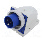 Conector alimentare AC, IEC 60309, IP67, 16A, 230V AC, 3 pini, PCE - 5132-6KV