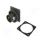 Conector alimentare AC, IEC 60309, IP67, 16A, 230V AC, 3 pini, PCE - 6132-6.U