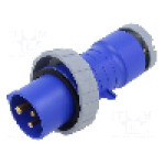 Conector alimentare AC, IEC 60309, IP67, 16A, 250V AC, 3 pini, AMPHENOL - 2CMA166460R1000