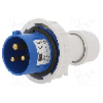 Conector alimentare AC, IEC 60309, IP67, 16A, 400V AC, 3 pini, PAWBOL - B.1922