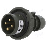 Conector alimentare AC, IEC 60309, IP67, 16A, 400V AC, 4 pini, PCE - 0142-6.U