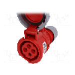 Conector alimentare AC, IEC 60309, IP67, 16A, 400V AC, 4 pini, PCE - 2142-6