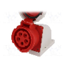 Conector alimentare AC, IEC 60309, IP67, 16A, 400V AC, 5 pini, PCE - 1152-6