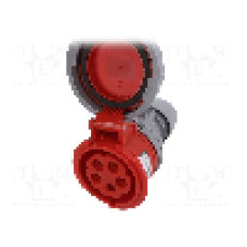 Conector alimentare AC, IEC 60309, IP67, 16A, 400V AC, 5 pini, PCE - 2152-6TT