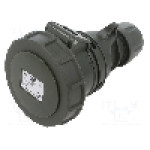 Conector alimentare AC, IEC 60309, IP67, 16A, 400V AC, 5 pini, PCE - 2152-6.U