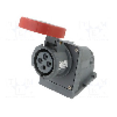 Conector alimentare AC, IEC 60309, IP67, 16A, 415V, 415V AC, 4 pini, AMPHENOL - 2CMA101221R1000