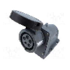 Conector alimentare AC, IEC 60309, IP67, 20A, {{Tensiune nominala}}, 5 pini, AMPHENOL - 2CMA101231R1000