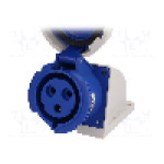 Conector alimentare AC, IEC 60309, IP67, 32A, 230V AC, 3 pini, PCE - 1232-6