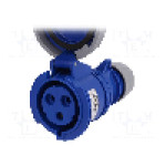 Conector alimentare AC, IEC 60309, IP67, 32A, 230V AC, 3 pini, PCE - 2232-6