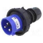 Conector alimentare AC, IEC 60309, IP67, 32A, 250V AC, 3 pini, PCE - 02392-6