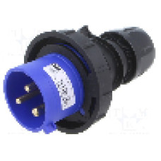 Conector alimentare AC, IEC 60309, IP67, 32A, 250V AC, 3 pini, PCE - 02392-6