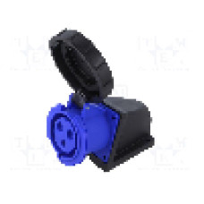 Conector alimentare AC, IEC 60309, IP67, 32A, 250V AC, 3 pini, PCE - 12392-6