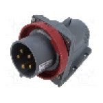 Conector alimentare AC, IEC 60309, IP67, 32A, 250V AC, 415V, 5 pini, AMPHENOL - 2CMA101206R1000
