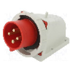 Conector alimentare AC, IEC 60309, IP67, 32A, 400V AC, 4 pini, PCE - 5242-6K
