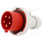 Conector alimentare AC, IEC 60309, IP67, 32A, 400V AC, 5 pini, PAWBOL - B.1907