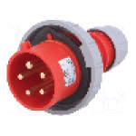 Conector alimentare AC, IEC 60309, IP67, 32A, 400V AC, 5 pini, PCE - 0252-6