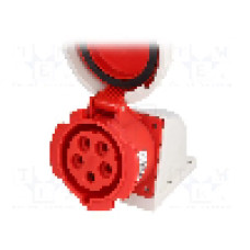 Conector alimentare AC, IEC 60309, IP67, 32A, 400V AC, 5 pini, PCE - 1252-6