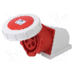 Conector alimentare AC, IEC 60309, IP67, 32A, 400V AC, 5 pini, PCE - 1252-6V