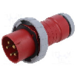 Conector alimentare AC, IEC 60309, IP67, 32A, 415V AC, 5 pini, AMPHENOL - 2CMA166524R1000