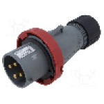 Conector alimentare AC, IEC 60309, IP67, 32A, 440V, 4 pini, AMPHENOL - 2CMA101100R1000